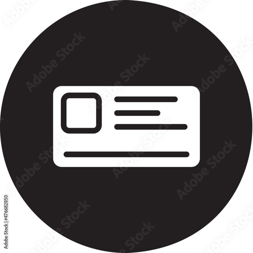 id card glyph icon