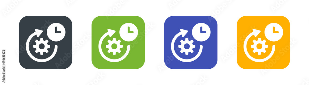 Productivity icon set. Time management symbol in graphic design. Productivity icon set. Time management symbol in graphic design.