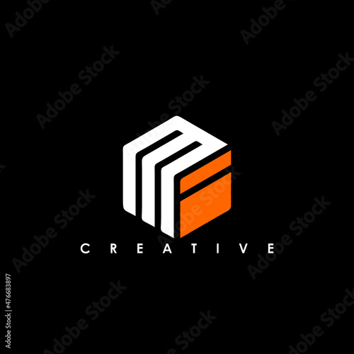 MI Letter Initial Logo Design Template Vector Illustration