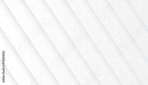 Abstract white color background. Modern gradient lines horizontal stripes pattern template wallpaper. Vector illustration.