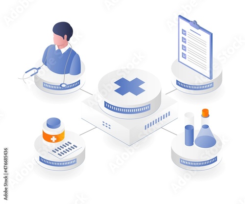 Health network and doctors prescribing drugs