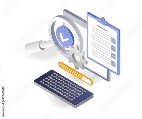 Search data and check the update test