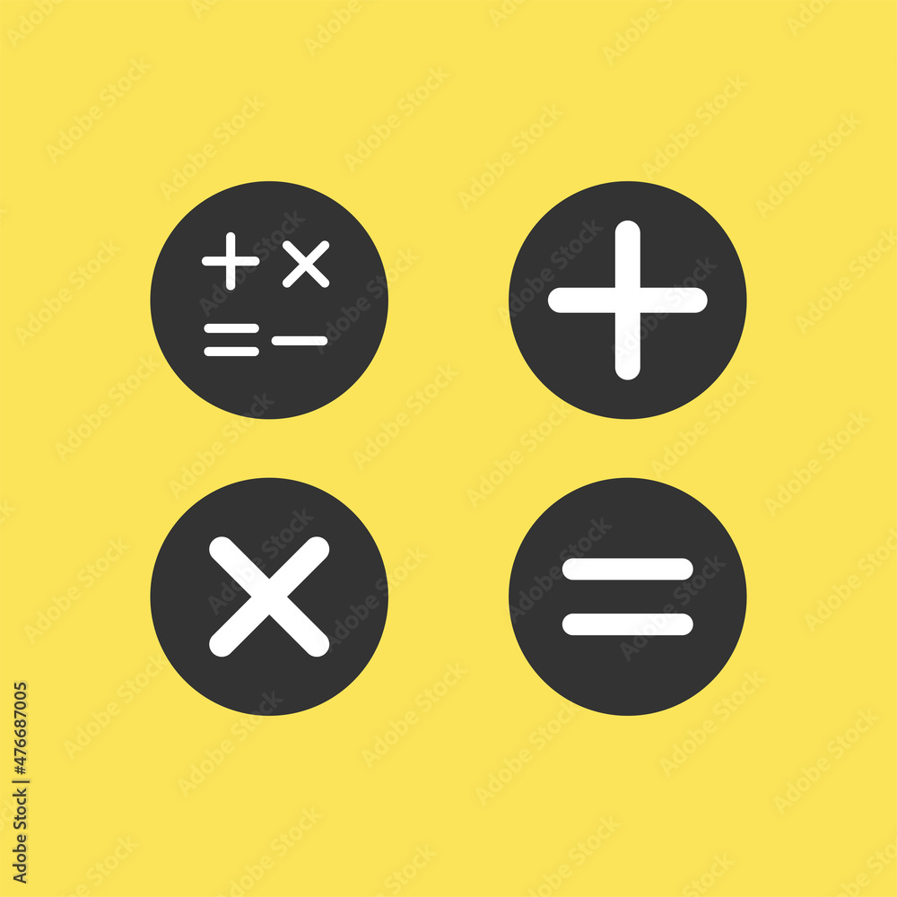 Set of flat calculator icons in trendy flat style isolated on background. Symbols for your website and app design, UI. Set of flat calculator icons in trendy flat style isolated on background. Symbols for your website and app design, UI.