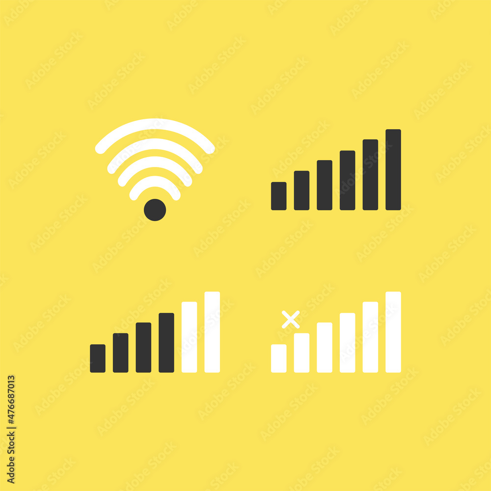 Modern flat icons wifi, signal, mobile data in trendy flat style isolated on background. Clock icon page symbol for your website design Clock icon logo, app, UI. Modern flat icons wifi, signal, mobile data in trendy flat style isolated on background. Clock icon page symbol for your website design Clock icon logo, app, UI.