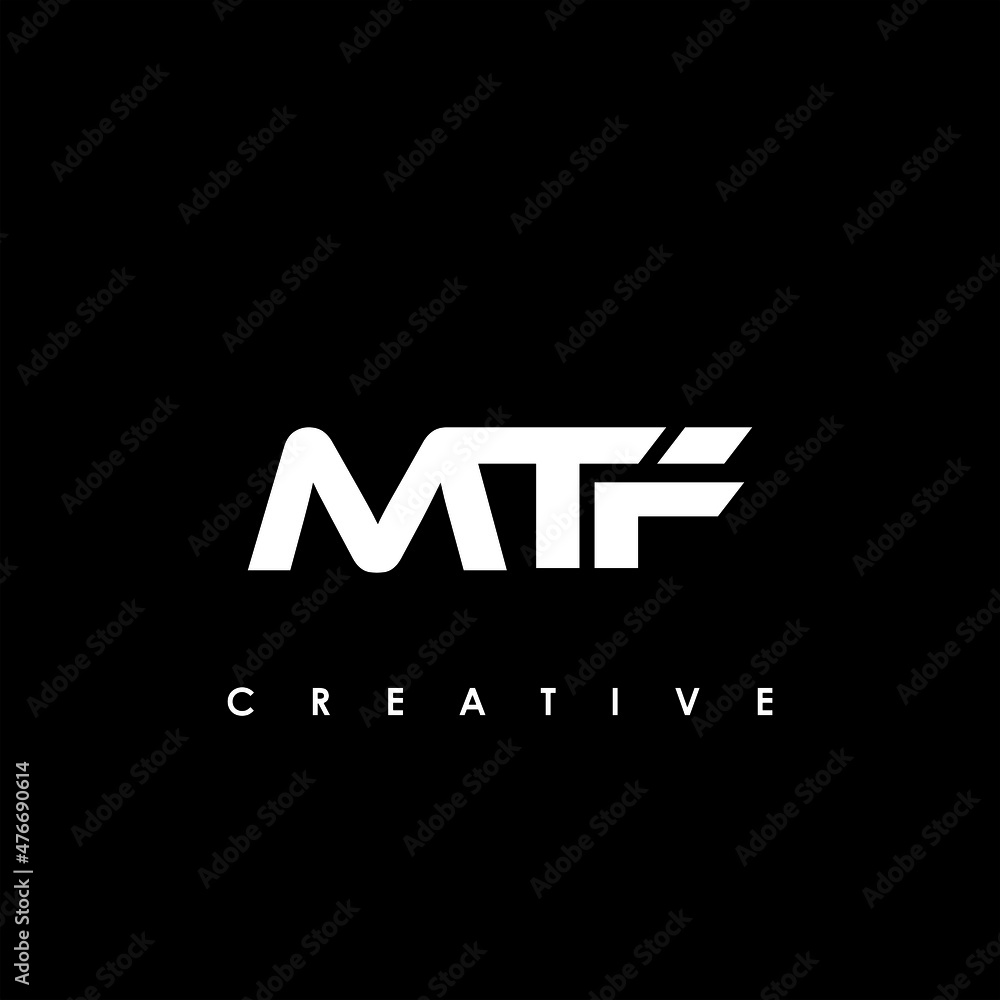 MTF Letter Initial Logo Design Template Vector Illustration