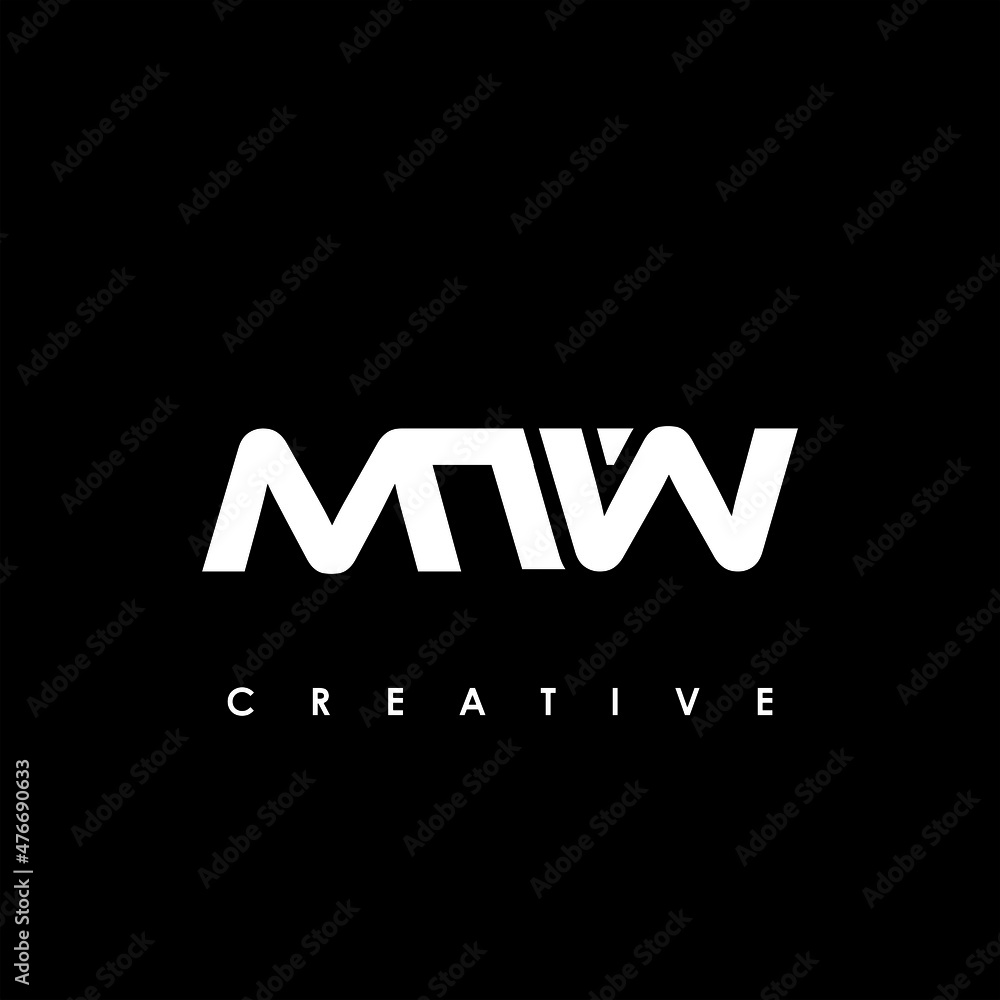 MTW Letter Initial Logo Design Template Vector Illustration