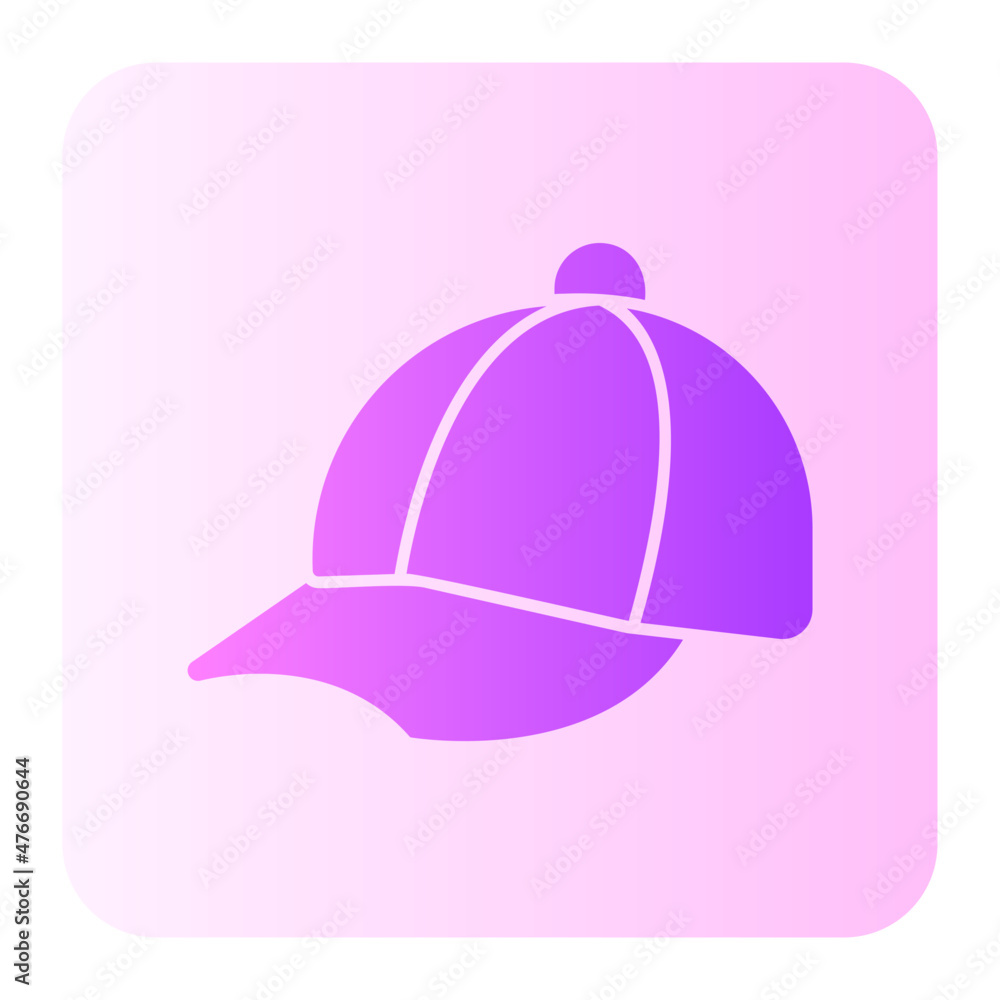 Fototapeta premium cap gradient icon