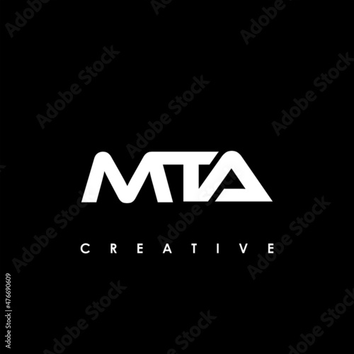 MTA Letter Initial Logo Design Template Vector Illustration photo