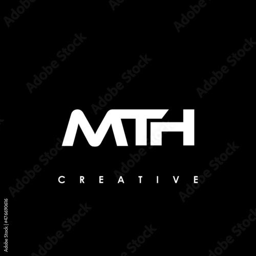 MTH Letter Initial Logo Design Template Vector Illustration