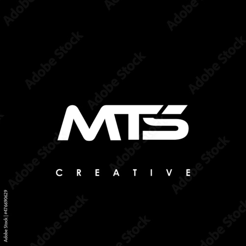MTS Letter Initial Logo Design Template Vector Illustration photo