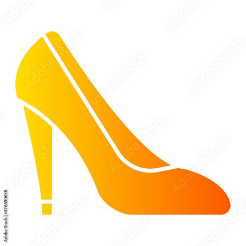 high heels gradient icon