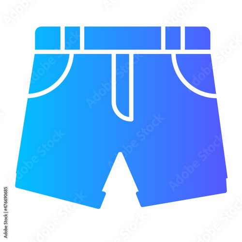 shorts gradient icon