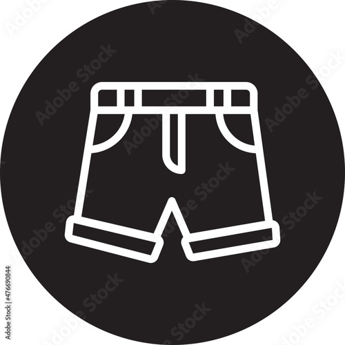 shorts glyph icon