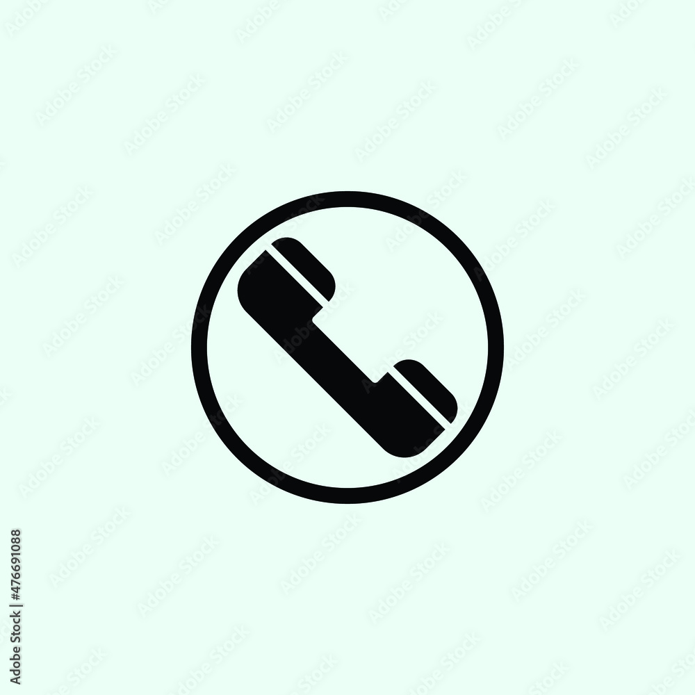 Phone icon vector. Phone glyph icon illustration - Vector Phone icon vector. Phone glyph icon illustration - Vector
