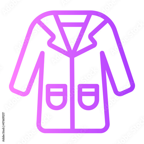 lab coat gradient icon
