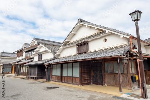 Mercantile house street in Tamba-Sasayama city in Hyogo prefecture in Japan