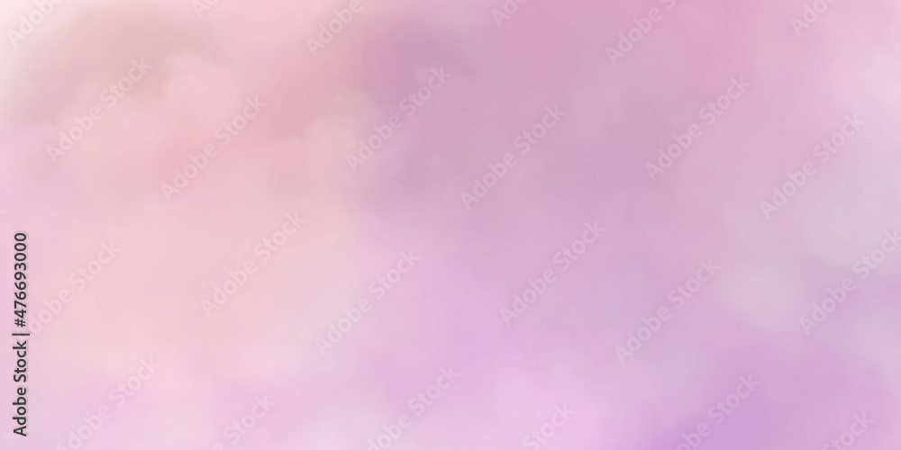 cloud background with a pastel colour Watercolor paint like gradient background pastel ombre style. Iridescent template for brochure, banner, wallpaper, mobile screen. Neon hologram theme.