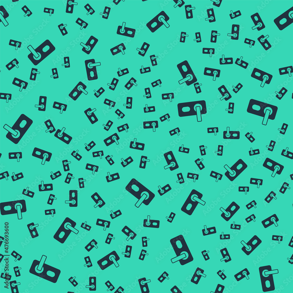 Black Fingerprint door lock icon isolated seamless pattern on green background. ID app icon. Identification sign. Touch id. Vector Black Fingerprint door lock icon isolated seamless pattern on green background. ID app icon. Identification sign. Touch id. Vector