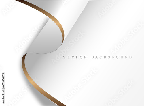 black and gold cloth background.Luxury backdrop with wave strip in dark style