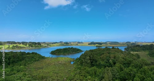 Flight away from Lake Papaitonga - Horowhenua's jewel - Aotearoa - NZ photo