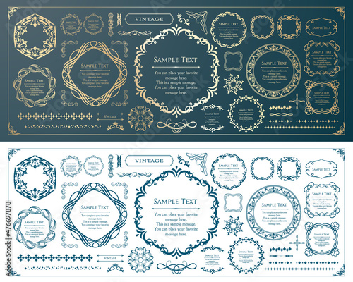 エレガントなフレームデザイン。高級感のあるあしらい。