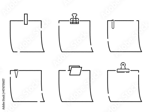 文房具　メモ　フレーム　セット