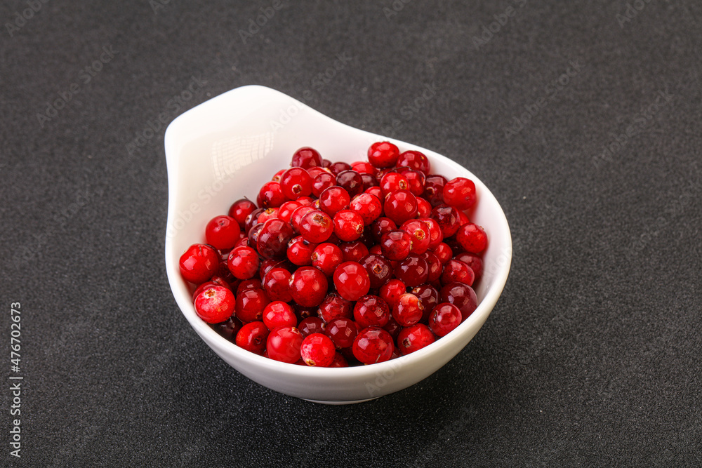 Sweet and tasty cranberry in the bowl Sweet and tasty cranberry in the bowl