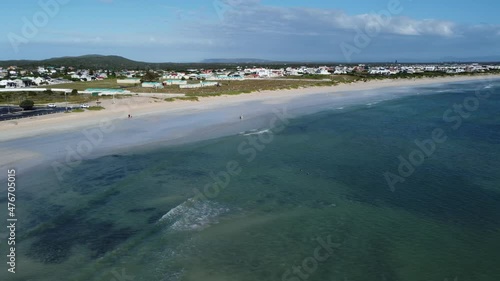 Wallpaper Mural aerial view of ocean side village Torontodigital.ca