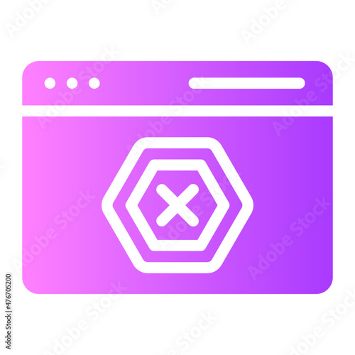 ad blocker gradient icon