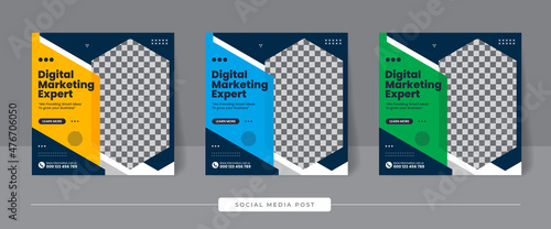 Digital marketing social media post template