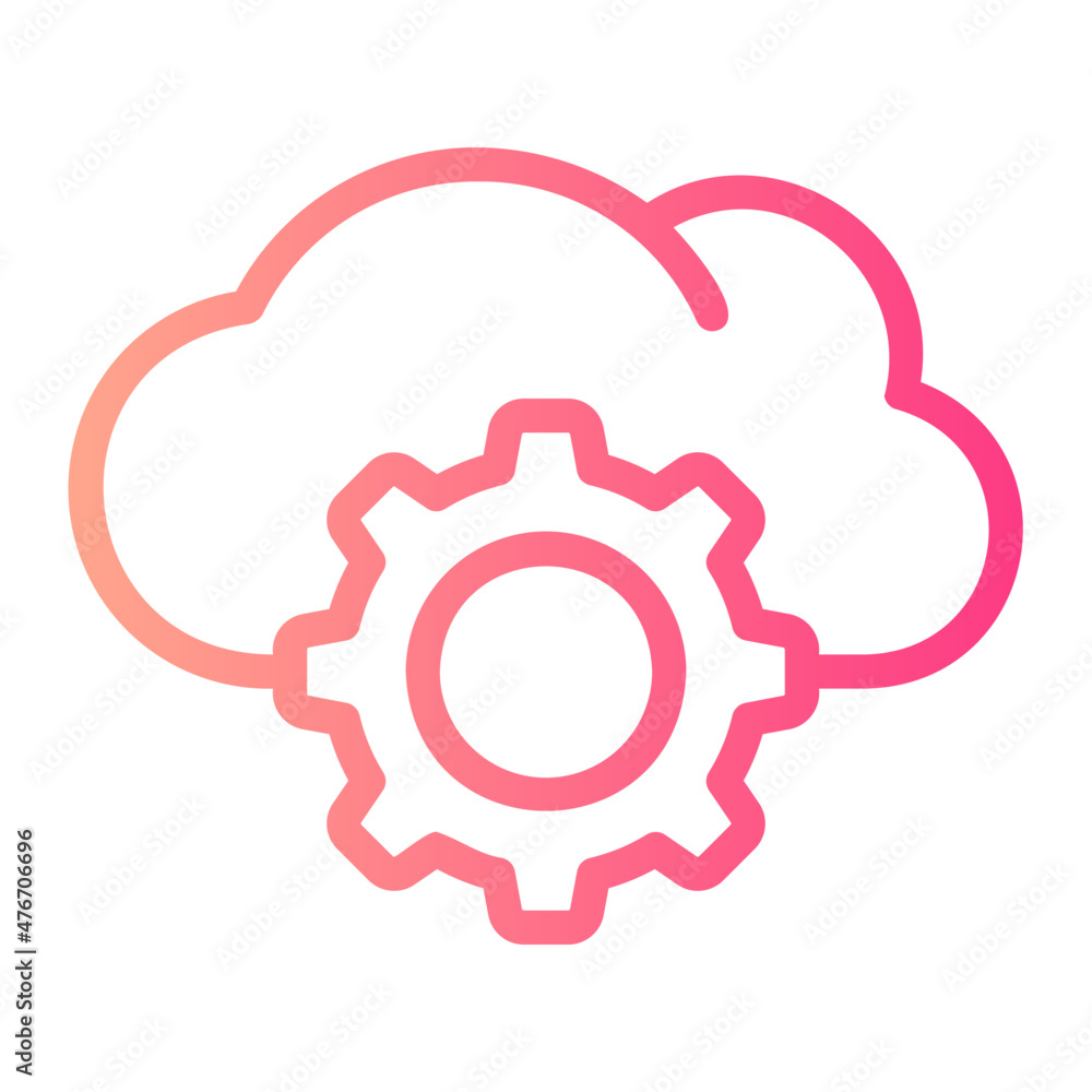 cloud gradient icon cloud gradient icon