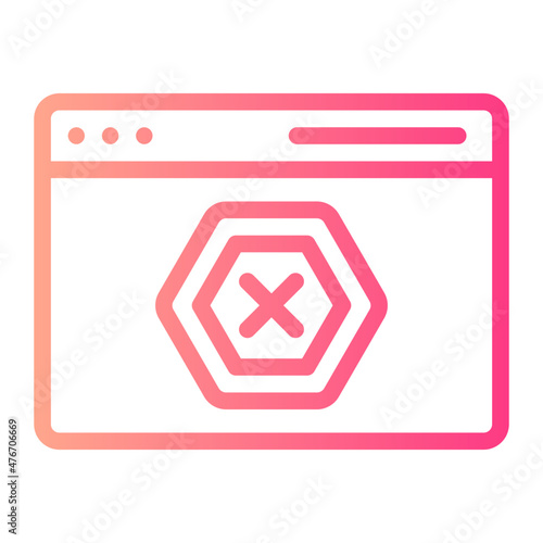 ad blocker gradient icon