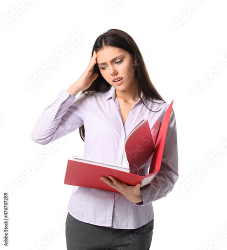 Upset teenage girl with ope...
