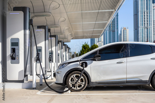 친환경 전기 자동차 충전