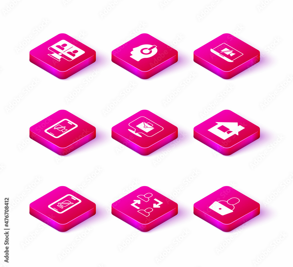 Set Mute microphone on mobile, Project team base, Video camera Off, Online working, Freelancer, home, laptop and icon. Vector Set Mute microphone on mobile, Project team base, Video camera Off, Online working, Freelancer, home, laptop and icon. Vector