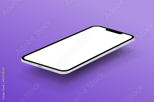 Smartphone mockup. New device template. Vector illustration