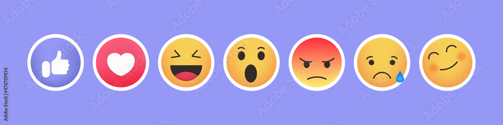 Emoji emoticon icon. Social media concept. Like and thumb up. Vector line icon for Business and Advertising