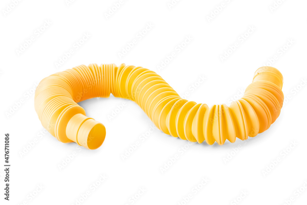 Naklejka premium Orange Pop Tube on white background