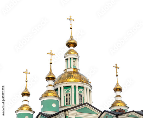 Fotografie, Obraz Gold crosses on an Orthodox church