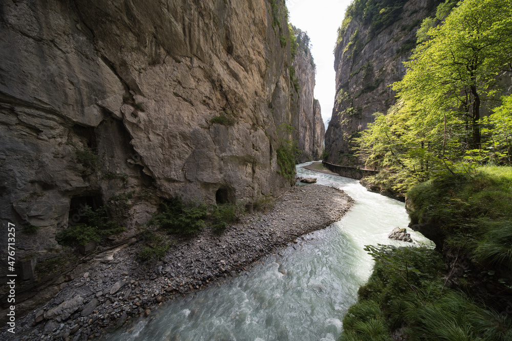 Fototapeta premium the aare gorge in switzerland