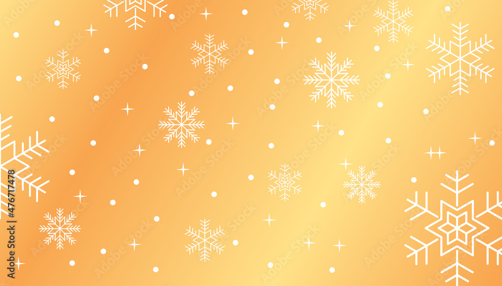 Soft orange gradation snowflake background design Premium Vector Soft orange gradation snowflake background design Premium Vector