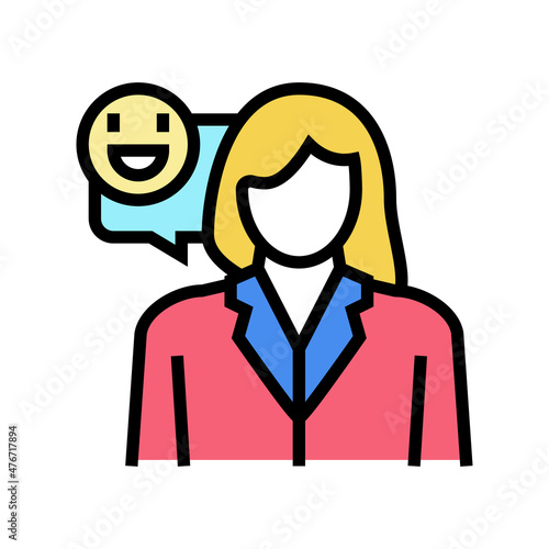 babysitter job color icon vector. babysitter job sign. isolated symbol illustration