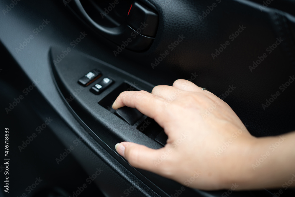 A portrait of windows controls and adjustments. Car window controls A portrait of windows controls and adjustments. Car window controls