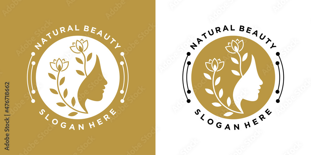 nature beauty logo design with unique and creative concept nature beauty logo design with unique and creative concept
