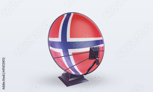 Free Download 3d satellite Norway flag rendering front view - GFXLoad