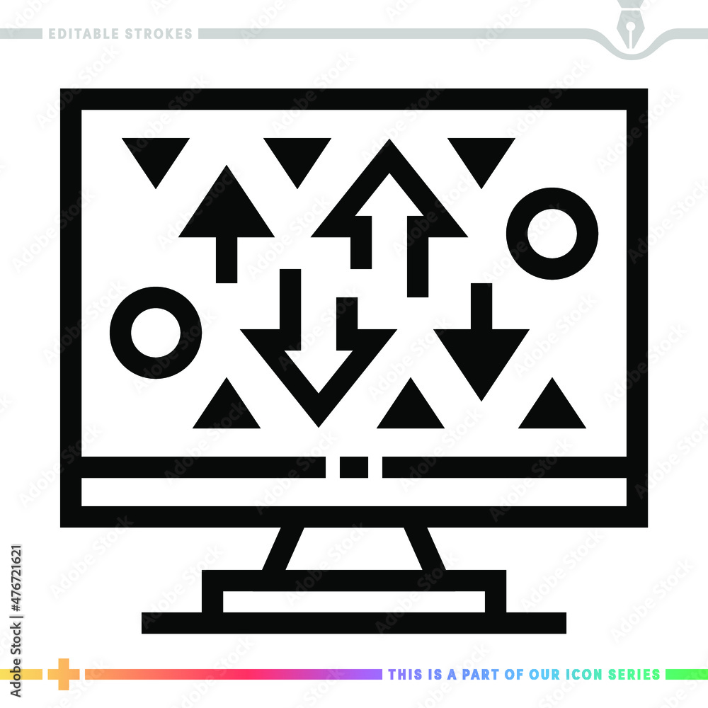 Line icon for exchange rates illustrations with editable strokes. This vector graphic has customizable stroke width. Line icon for exchange rates illustrations with editable strokes. This vector graphic has customizable stroke width.