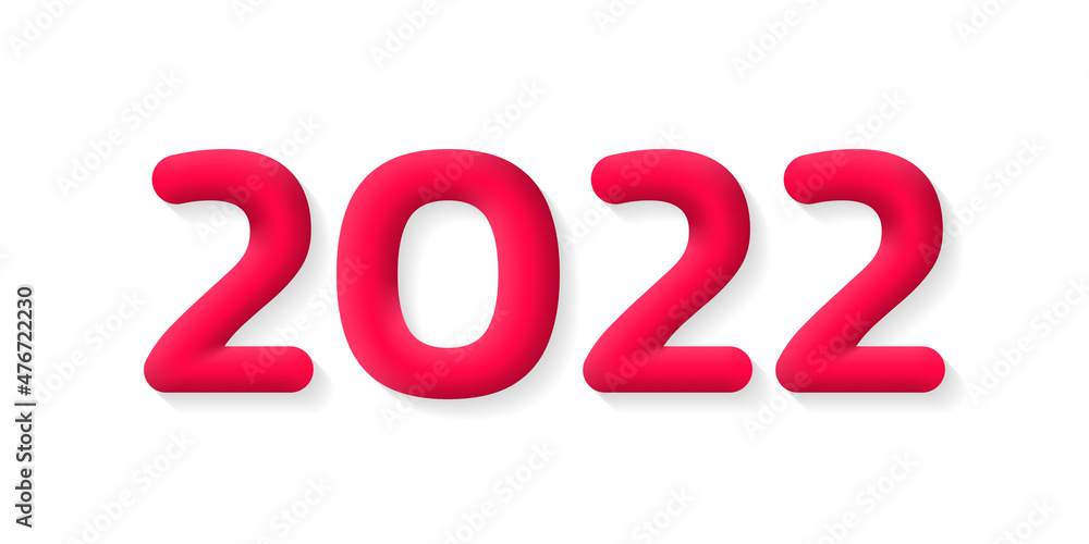 2022 3d numbers. Happy New Year background, banner. Christmas, greeting, invitation card template. Calendar cover design element. Vector illustration. 2022 3d numbers. Happy New Year background, banner. Christmas, greeting, invitation card template. Calendar cover design element. Vector illustration.