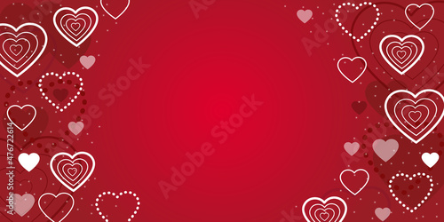 Valentine's day background. Background with abstract hearts.