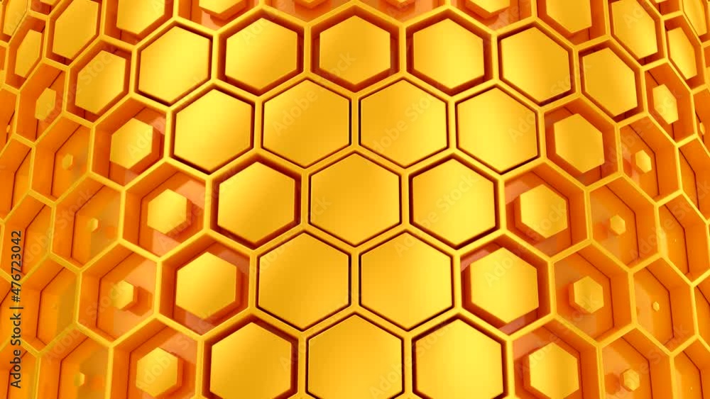 Background of Hexagons. Abstract motion, loop, 6 in 1, 3d rendering, 4k resolution
Background of Hexagons. Abstract motion, loop, 6 in 1, 3d rendering, 4k resolution