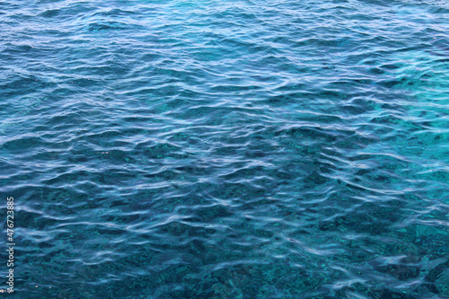 Calm at sea. Water. Sea water texture